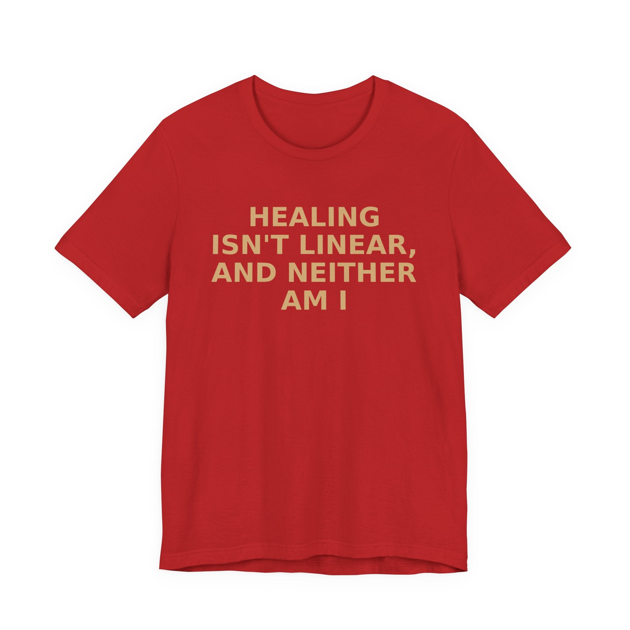 Healing Isn't Linear Tee — Mental Health Support Graphic T‑Shirt