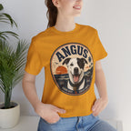 Angus Dog Tee — Retro Beach Portrait T-Shirt