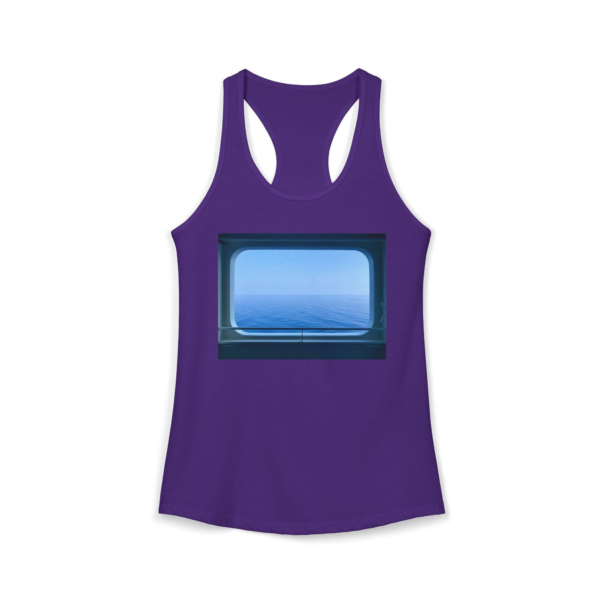 Women's Ideal Racerback Tank - Summer Ocean View
