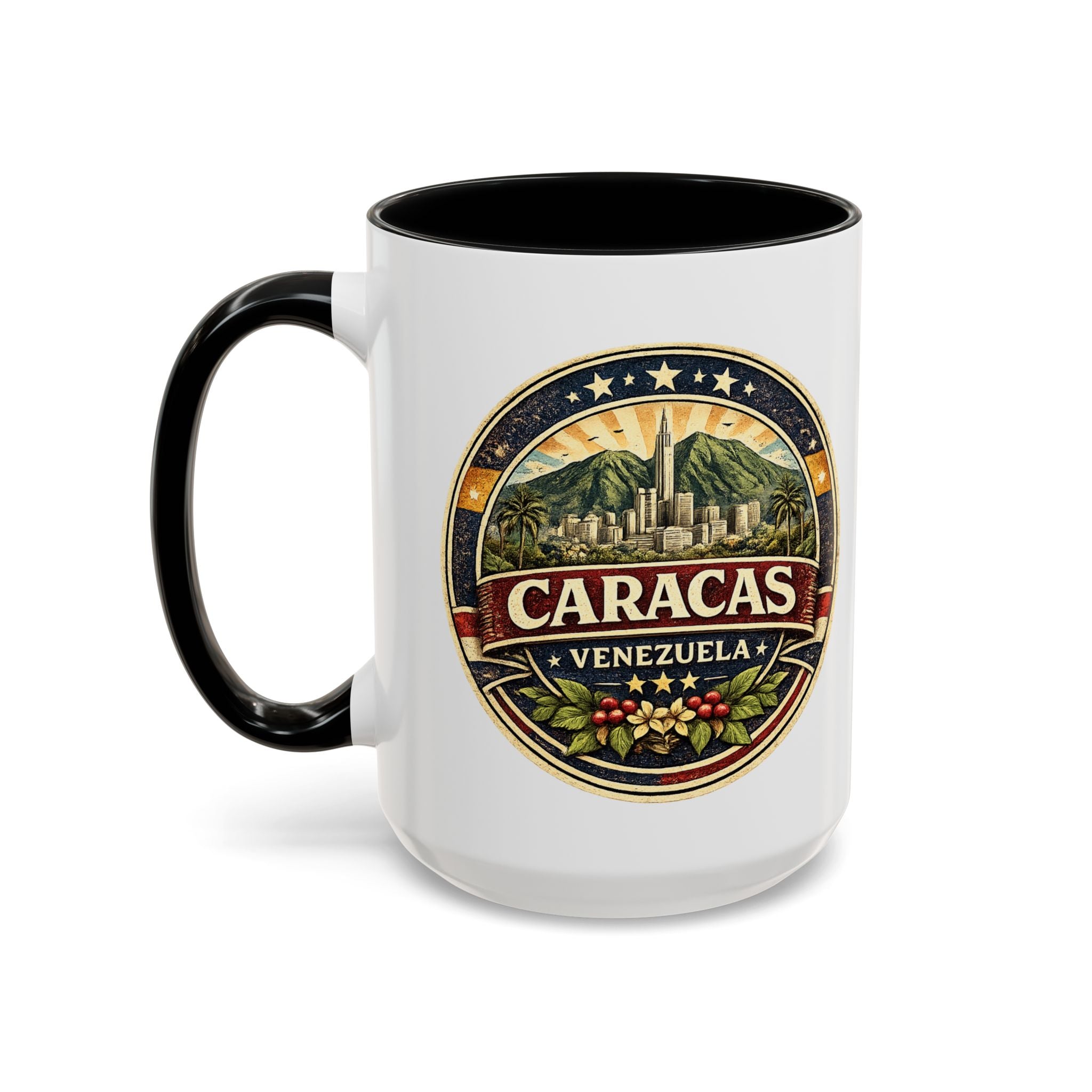 Caracas Venezuela Vintage Travel Accent Coffee Mug