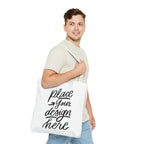 Custom Printed Tote Bag — Personalized All-Over-Print Canvas Shopper