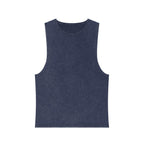 Summer Vibes Stonewash Tank Top — Retro Sunset Graphic Tank