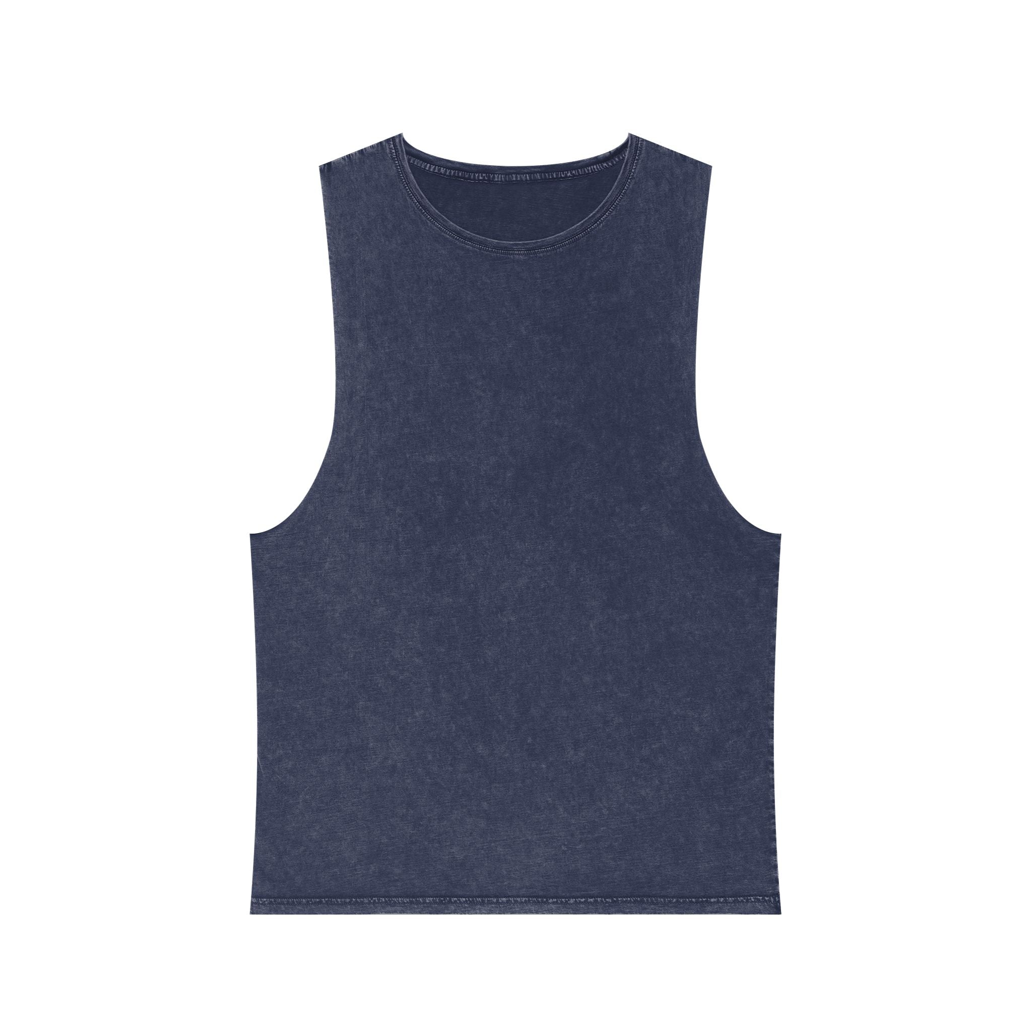 Summer Vibes Stonewash Tank Top — Retro Sunset Graphic Tank