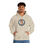 Patriotic Cat Hoodie — "Ready for the Stars" Graphic Pullover