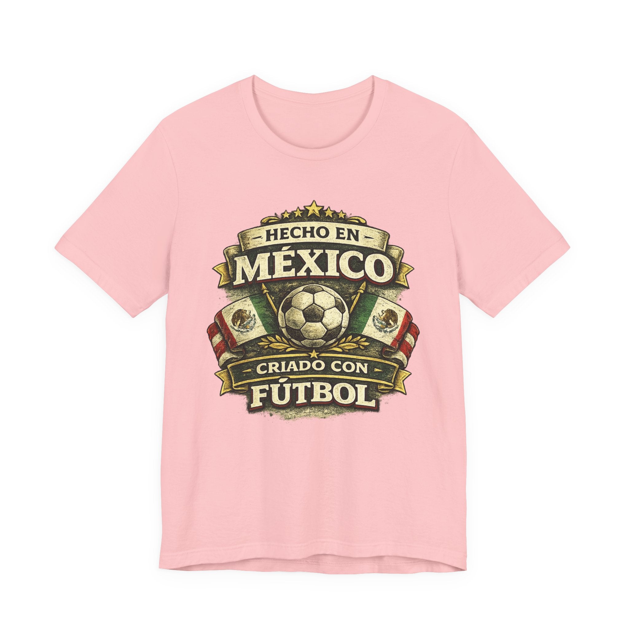 Mexico Soccer T‑Shirt — "Hecho en México, Criado con Fútbol" Vintage Football Tee