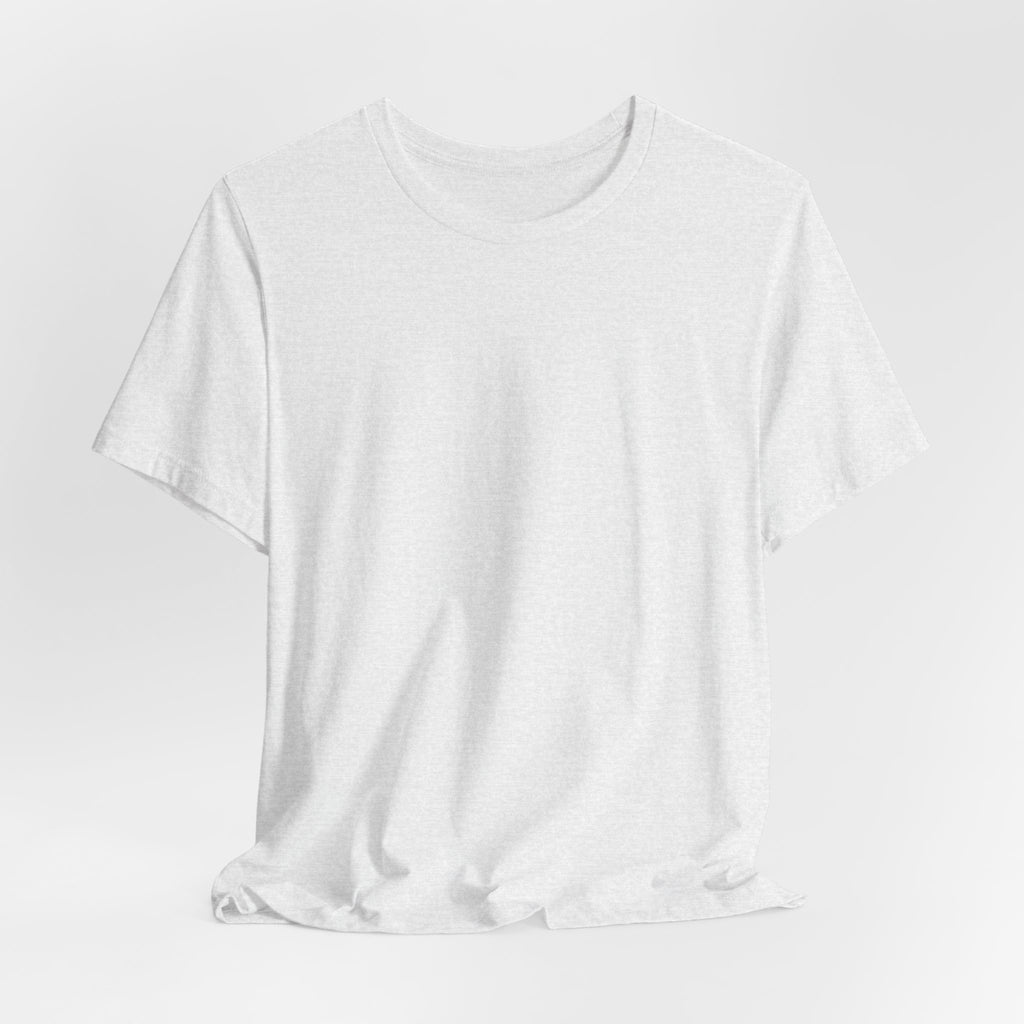 Nature Sunset Mountain Back Design T-Shirt — Scenic River & Pine Forest Graphic Tee