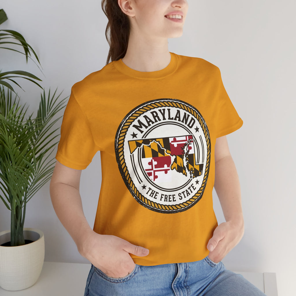 Maryland State Seal T-Shirt – The Free State Flag Emblem Tee