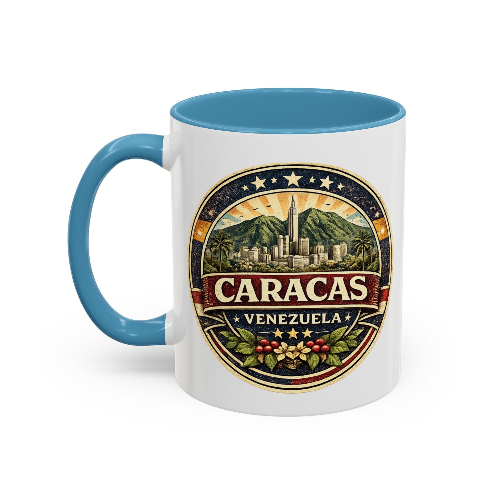 Caracas Venezuela Vintage Travel Accent Coffee Mug