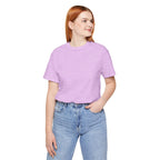 Nature Sunset Mountain Back Design T-Shirt — Scenic River & Pine Forest Graphic Tee
