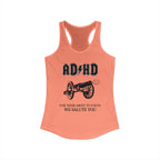 ADHD AC/DC Tank — "For Those About to Focus We Salute You" Graphic T-Shirt