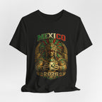Mexico 2026 Aztec Warrior T-Shirt — Vintage Mexican Pride Soccer World Cup Tee