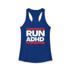 RUN ADHD Graphic Tank top — Funny ADHD Awareness Shirt