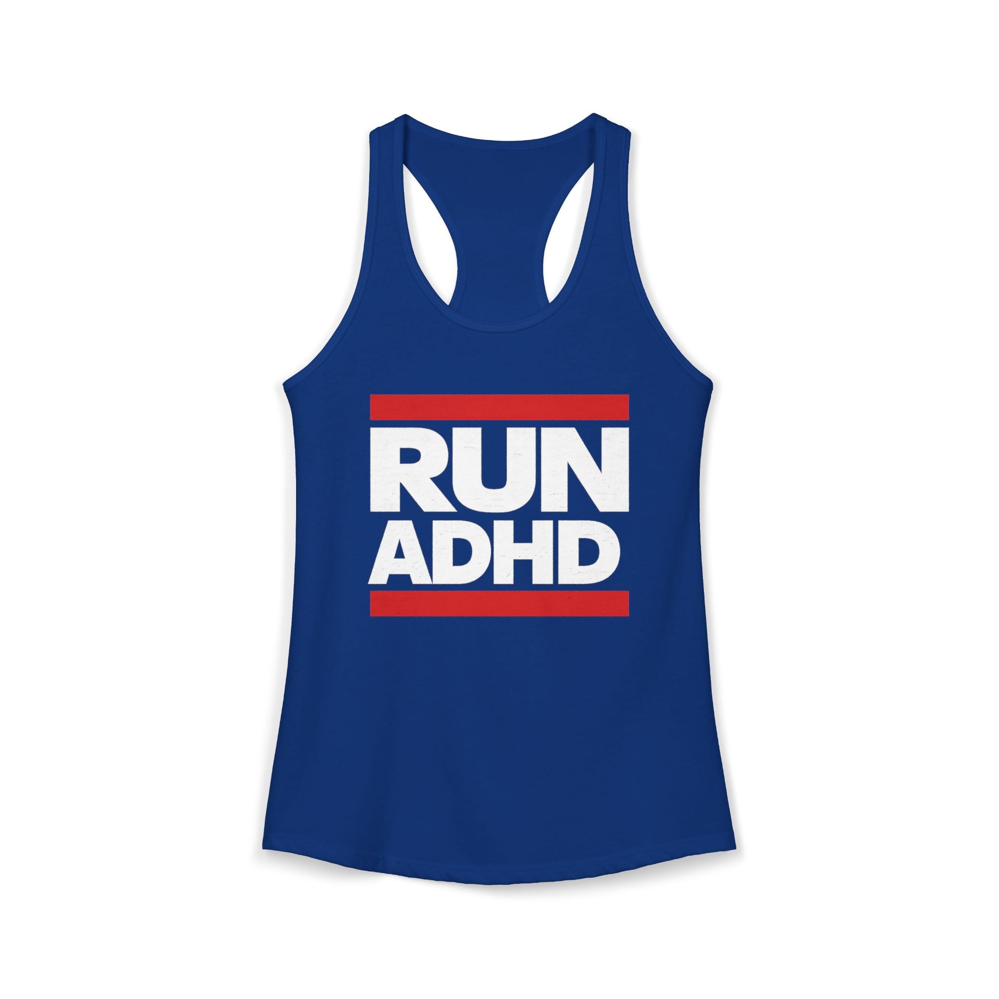 RUN ADHD Graphic Tank top — Funny ADHD Awareness Shirt