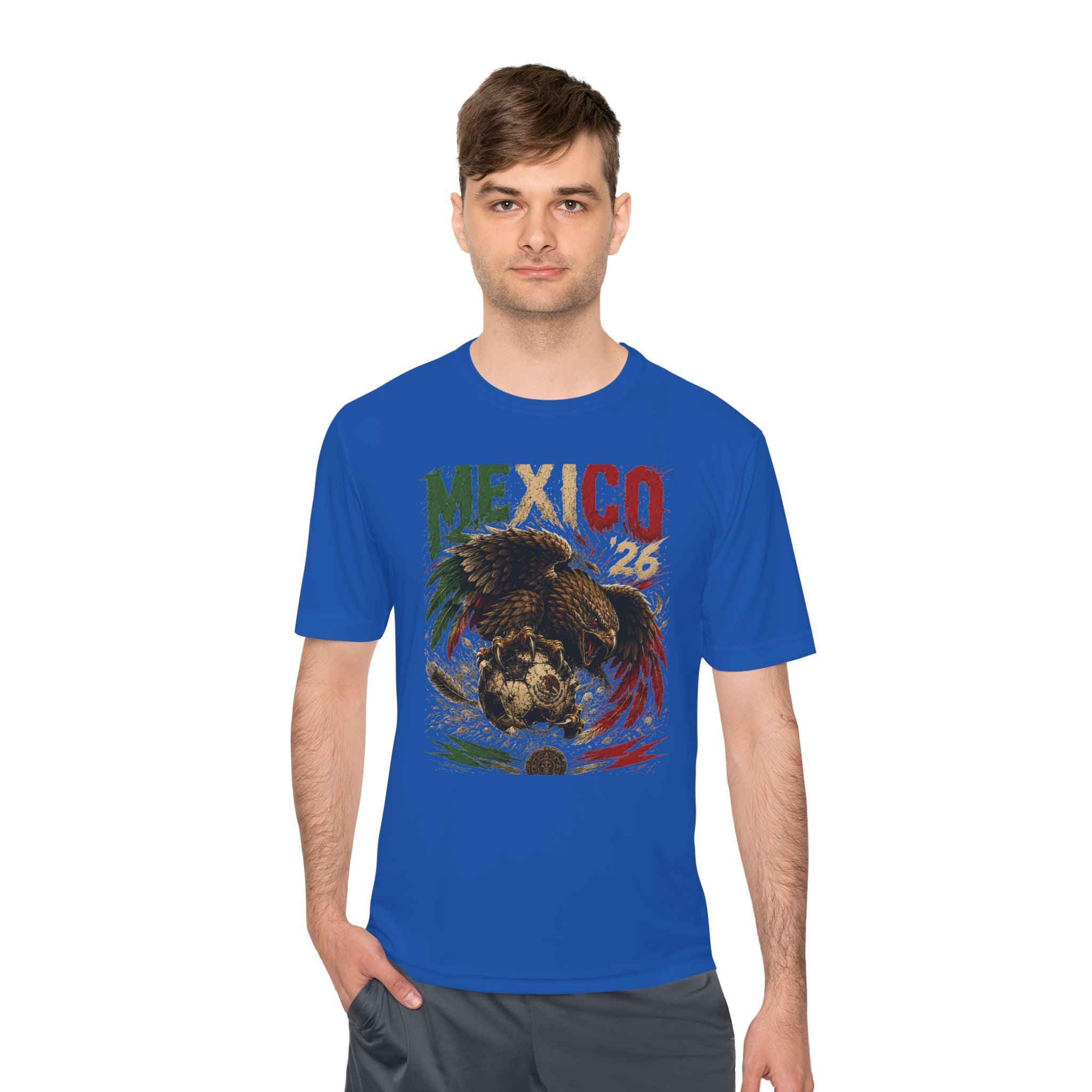 Mexico Eagle Graphic Tee — Mexican Flag Patriotic Soccer Fan Shirt
