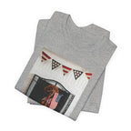Patriotic Dog T-Shirt - Photo Print with American Flag Bunting