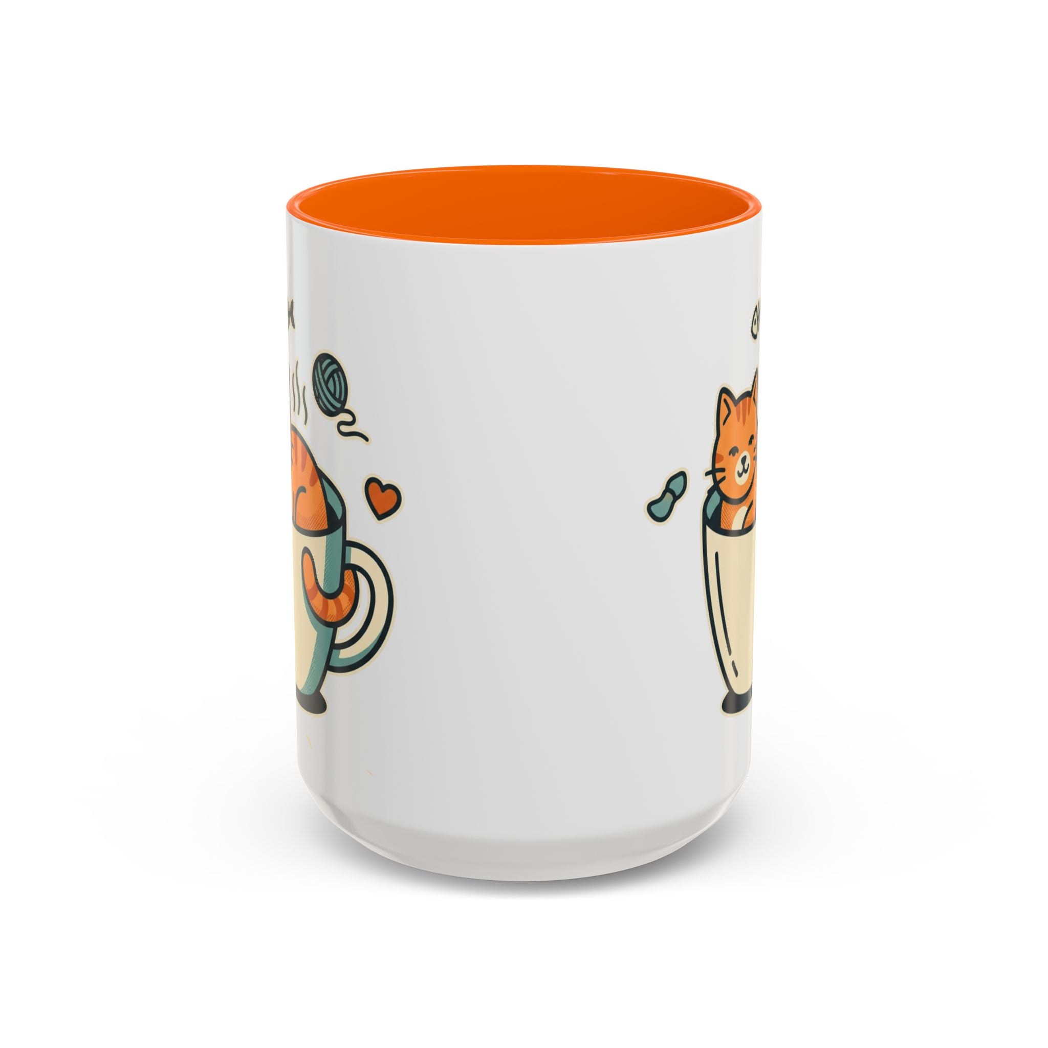 Cat in Cup Coffee Mug — Cute Cat Lover Accent Mug (11/15oz)