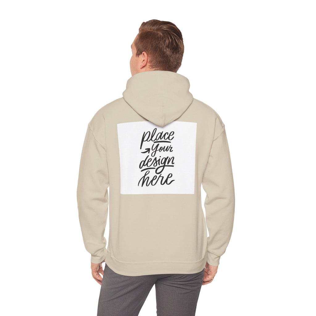 Classic Hoodie with Centered Design – 'Place Your Design Here'