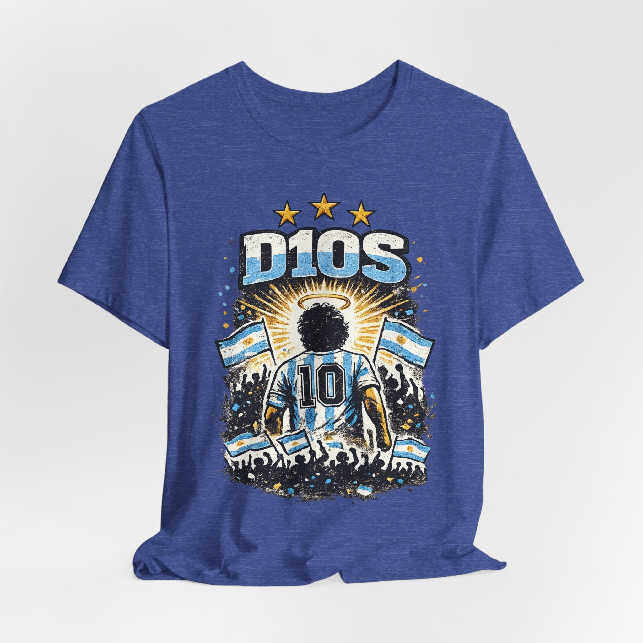 Dios 10 Argentina Soccer Tee — Maradona Tribute Football Shirt