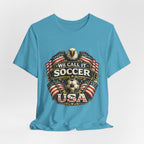 We Call It Soccer USA T-Shirt – Patriotic Eagle Soccer Tee