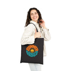 Summer Vibes Tote Bag – Retro Sun Graphic Cotton Canvas Tote