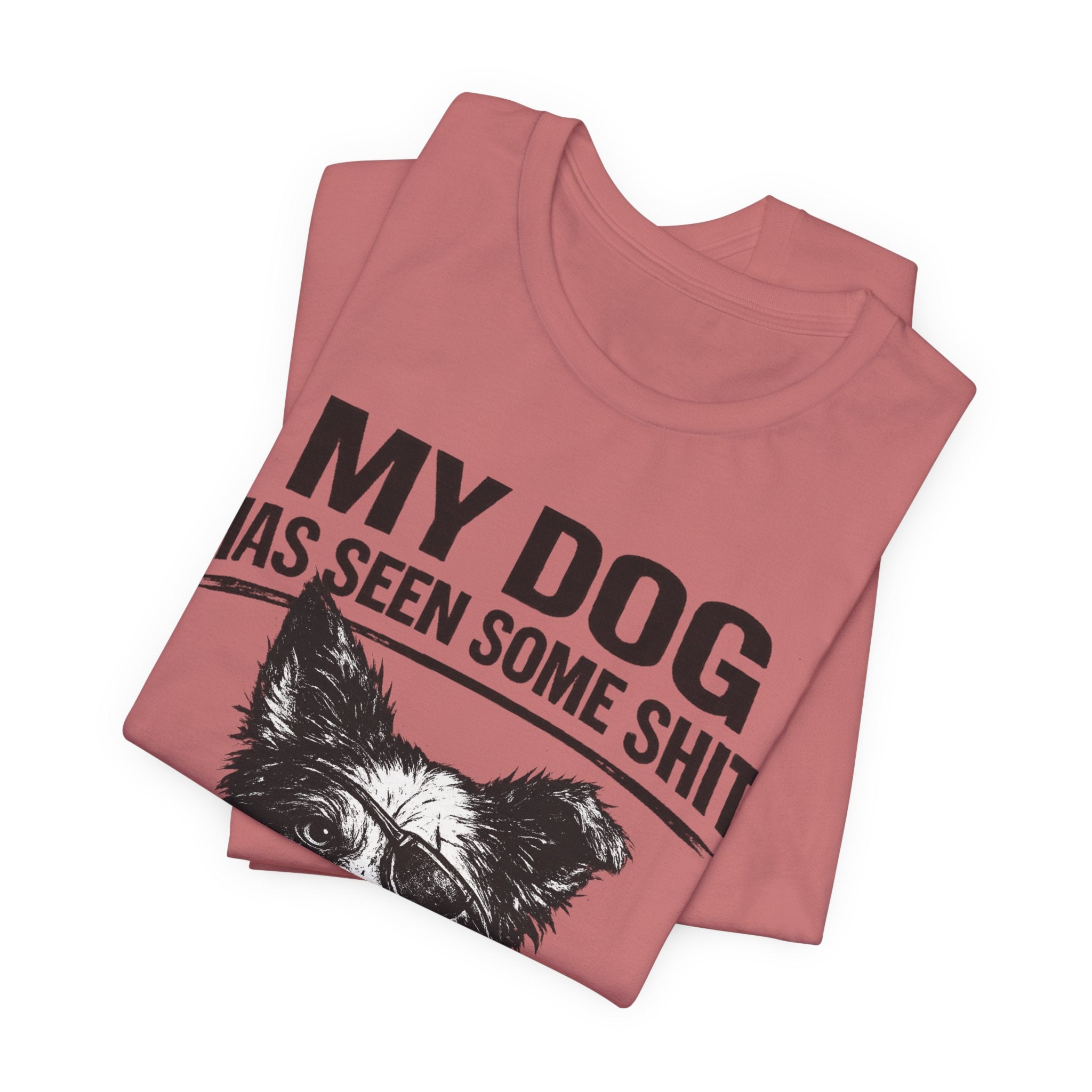 Border CollieMy Dog Has Seen Some Shit T-Shirt — Funny Dog Lover Tee