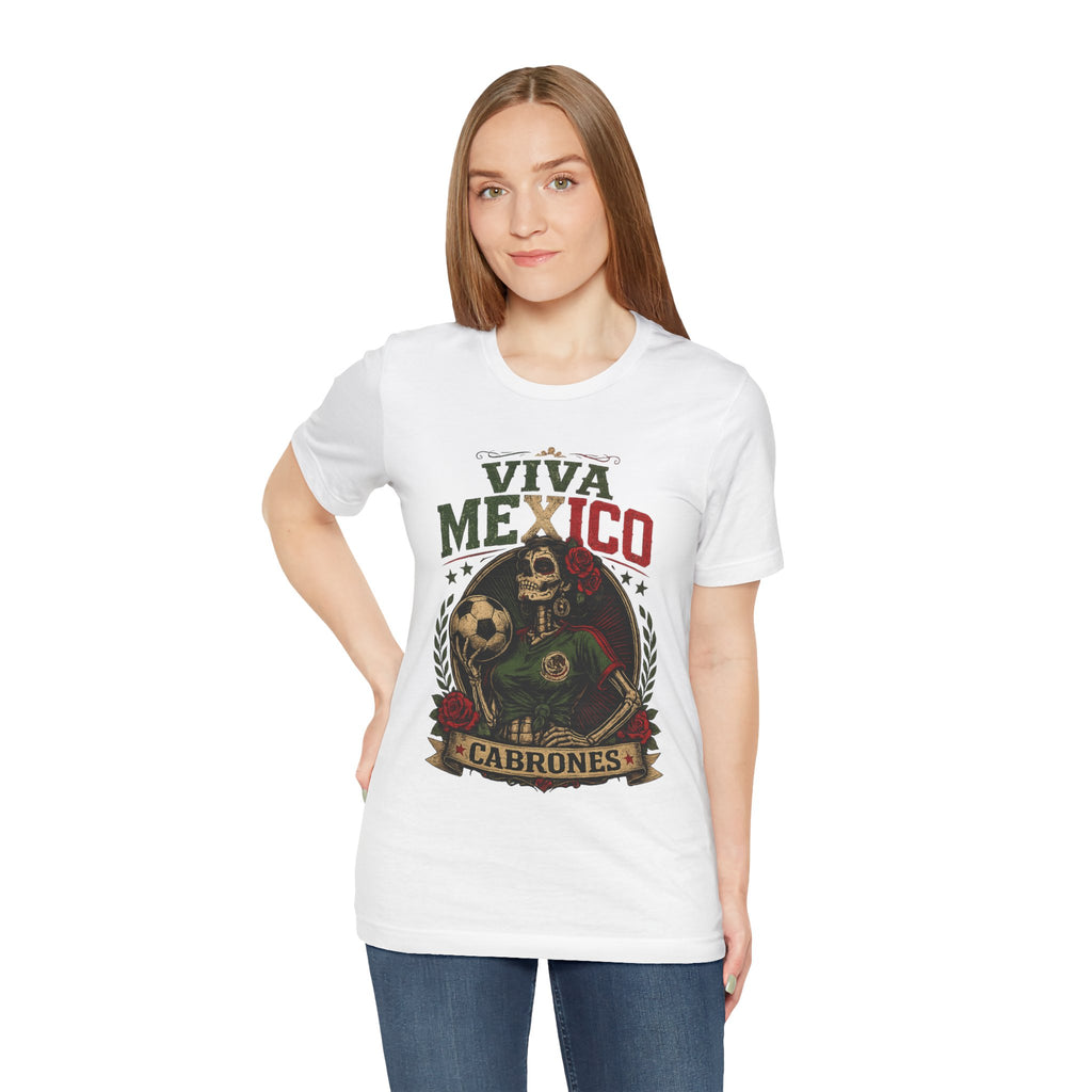 Mexico Catrina Skull T‑Shirt — Day of the Dead Mexican Soccer Tee