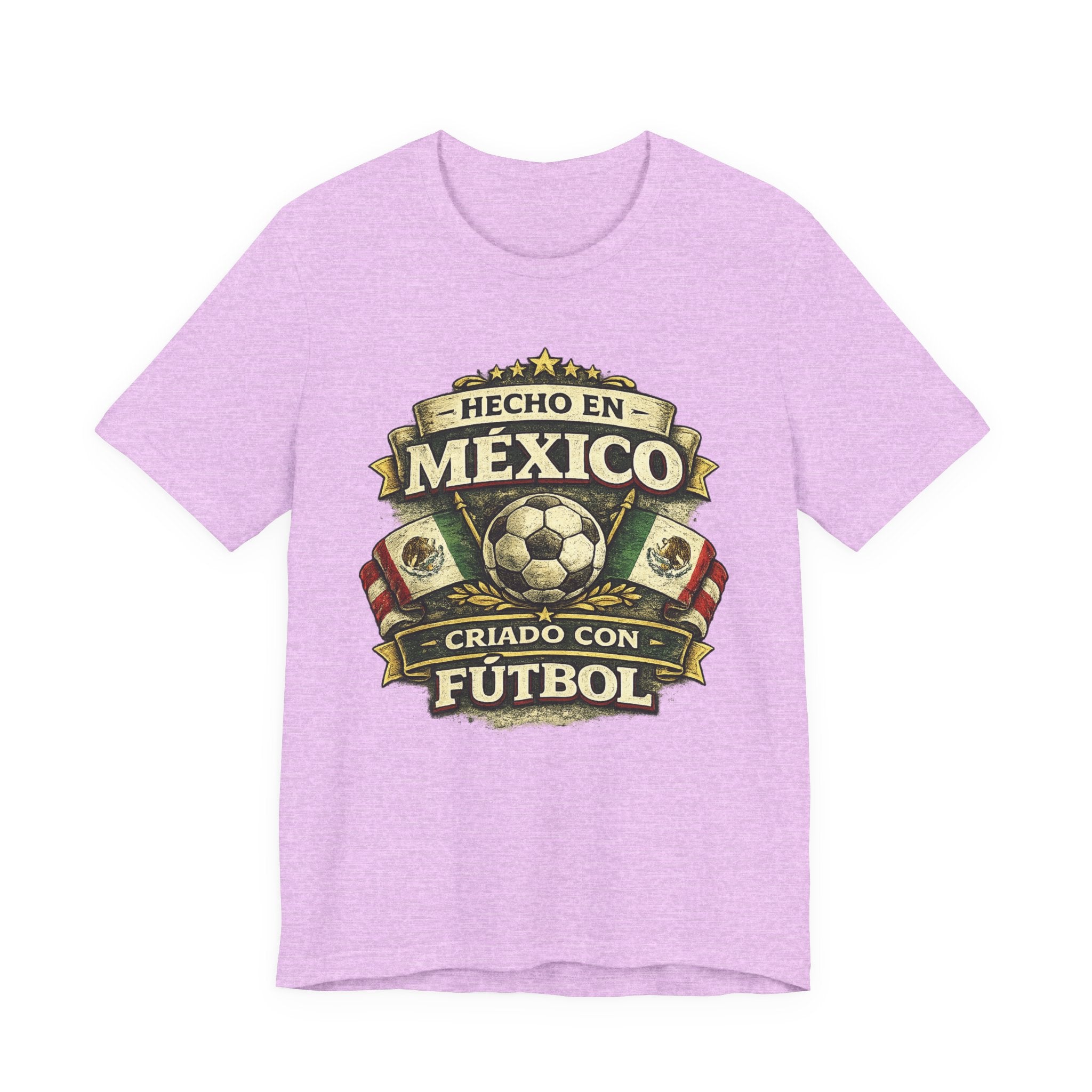 Mexico Soccer T‑Shirt — "Hecho en México, Criado con Fútbol" Vintage Football Tee