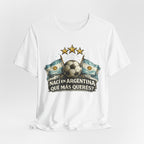 Argentina Soccer T-Shirt — "Nací en Argentina, ¿Qué más querés?" Vintage Football Tee