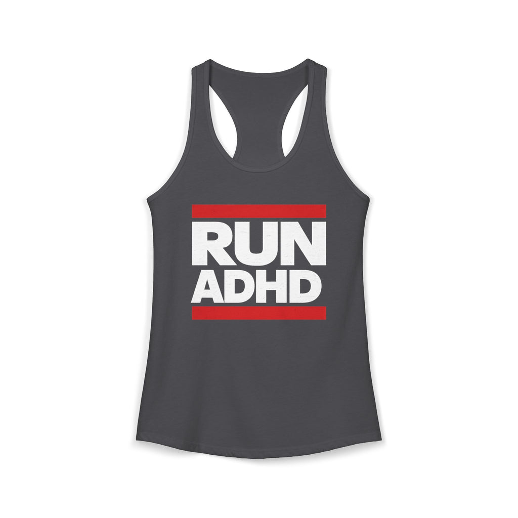 RUN ADHD Graphic Tank top — Funny ADHD Awareness Shirt