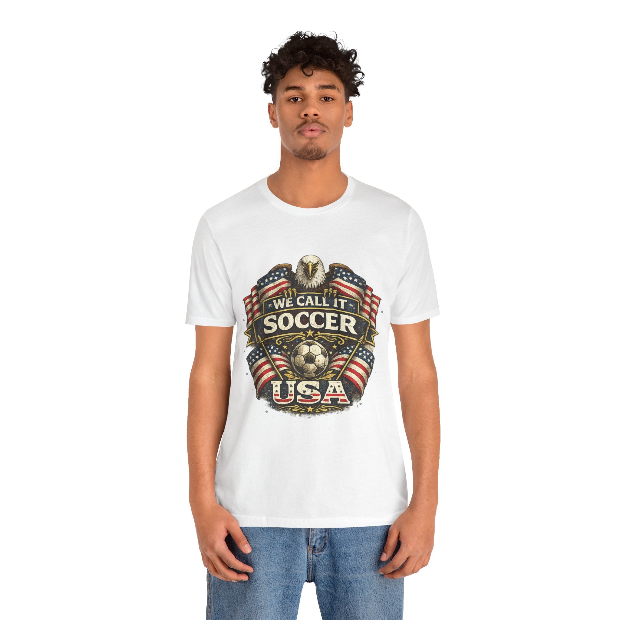 We Call It Soccer USA T-Shirt – Patriotic Eagle Soccer Tee