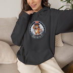 Patriotic Cat Hoodie — "Ready for the Stars" Graphic Pullover