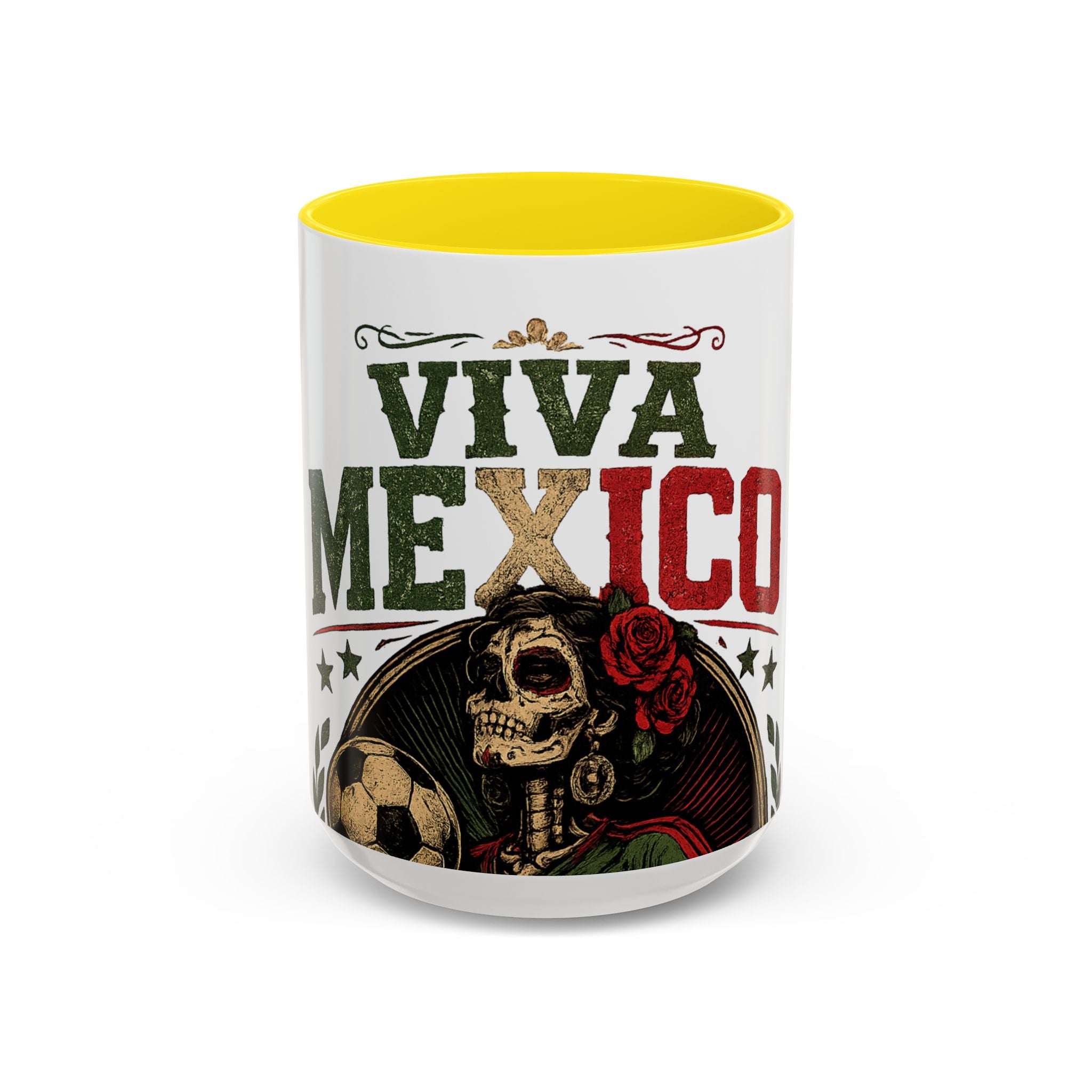 Viva Mexico Accent Coffee Mug — Day of the Dead Skeleton Design (11/15oz)