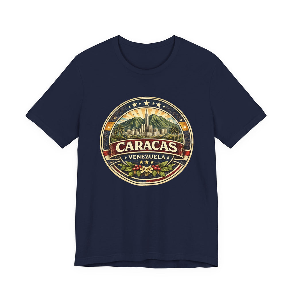 Caracas Venezuela Vintage Travel Tee — Retro City Badge T-Shirt