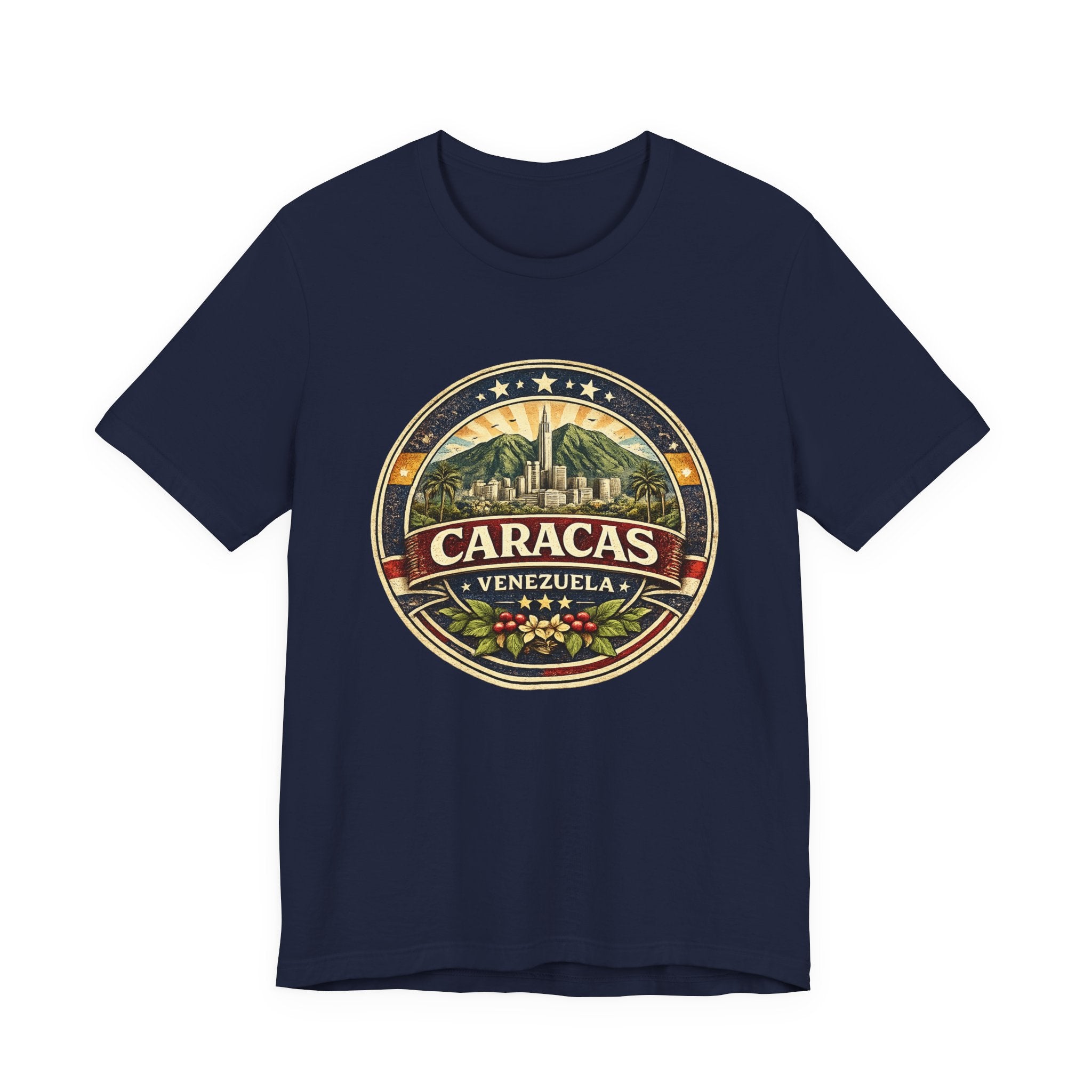 Caracas Venezuela Vintage Travel Tee — Retro City Badge T-Shirt