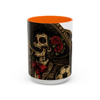 Day of the Dead Soccer Skull Accent Mug — 11/15oz