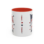 Patriotic Coffee Mug — "Land of the Free Because of the Brave" Accent Mug
