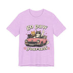 Go Paw Yourself Cat Tee – Cute Retro Cats in Convertible T‑Shirt