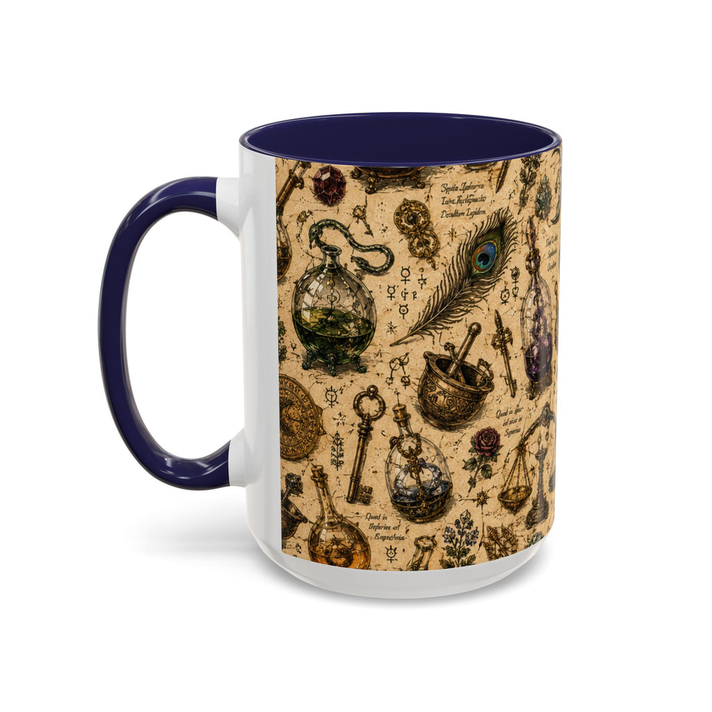 The Alchemist's Cabinet Coffee Mug — Vintage Apothecary Accent Mug (11/15 oz)