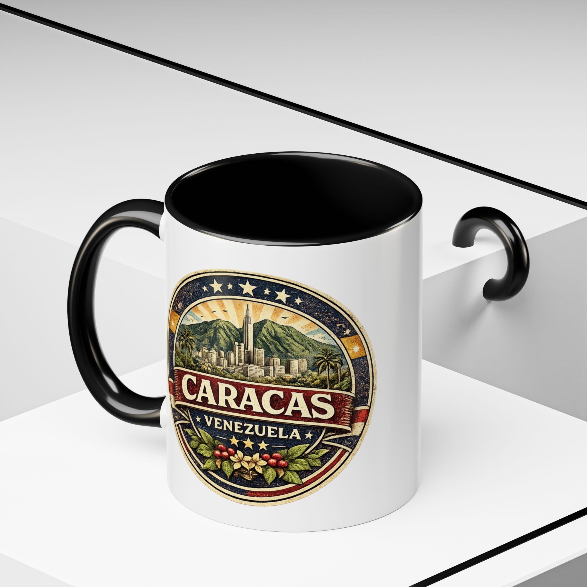 Caracas Venezuela Vintage Travel Accent Coffee Mug