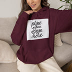 Classic Hoodie with Centered Design – 'Place Your Design Here'