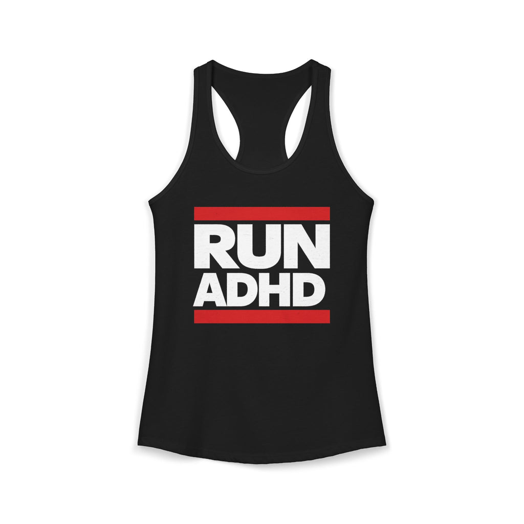 RUN ADHD Graphic Tank top — Funny ADHD Awareness Shirt