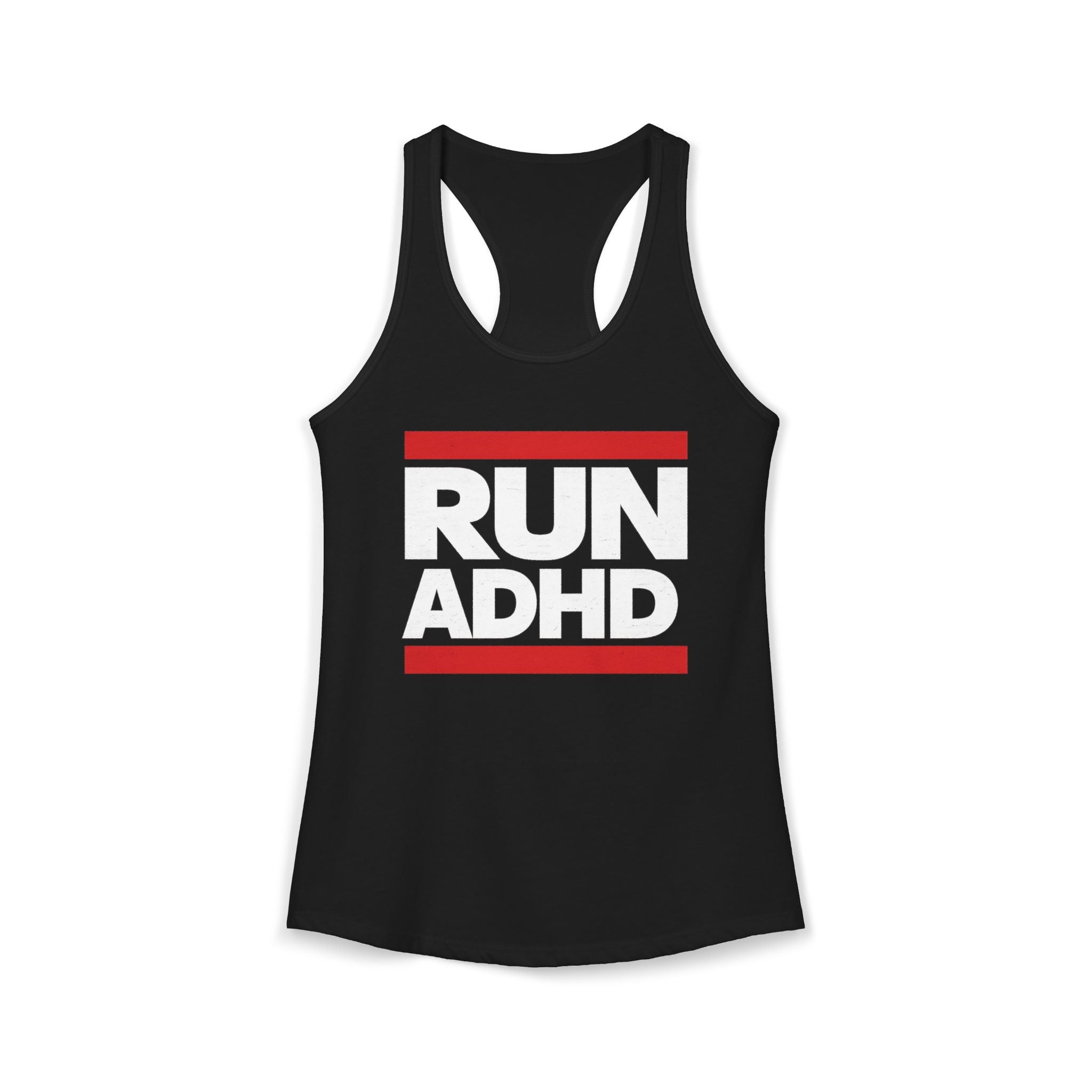 RUN ADHD Graphic Tank top — Funny ADHD Awareness Shirt