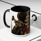 Day of the Dead Soccer Skull Accent Mug — 11/15oz