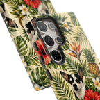 Tropical chihuahua Phone Case — Floral Pineapple Protective Tough Case
