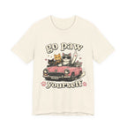 Go Paw Yourself Cat Tee – Cute Retro Cats in Convertible T‑Shirt