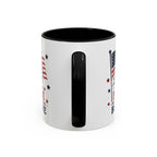 Patriotic Coffee Mug — "Land of the Free Because of the Brave" Accent Mug