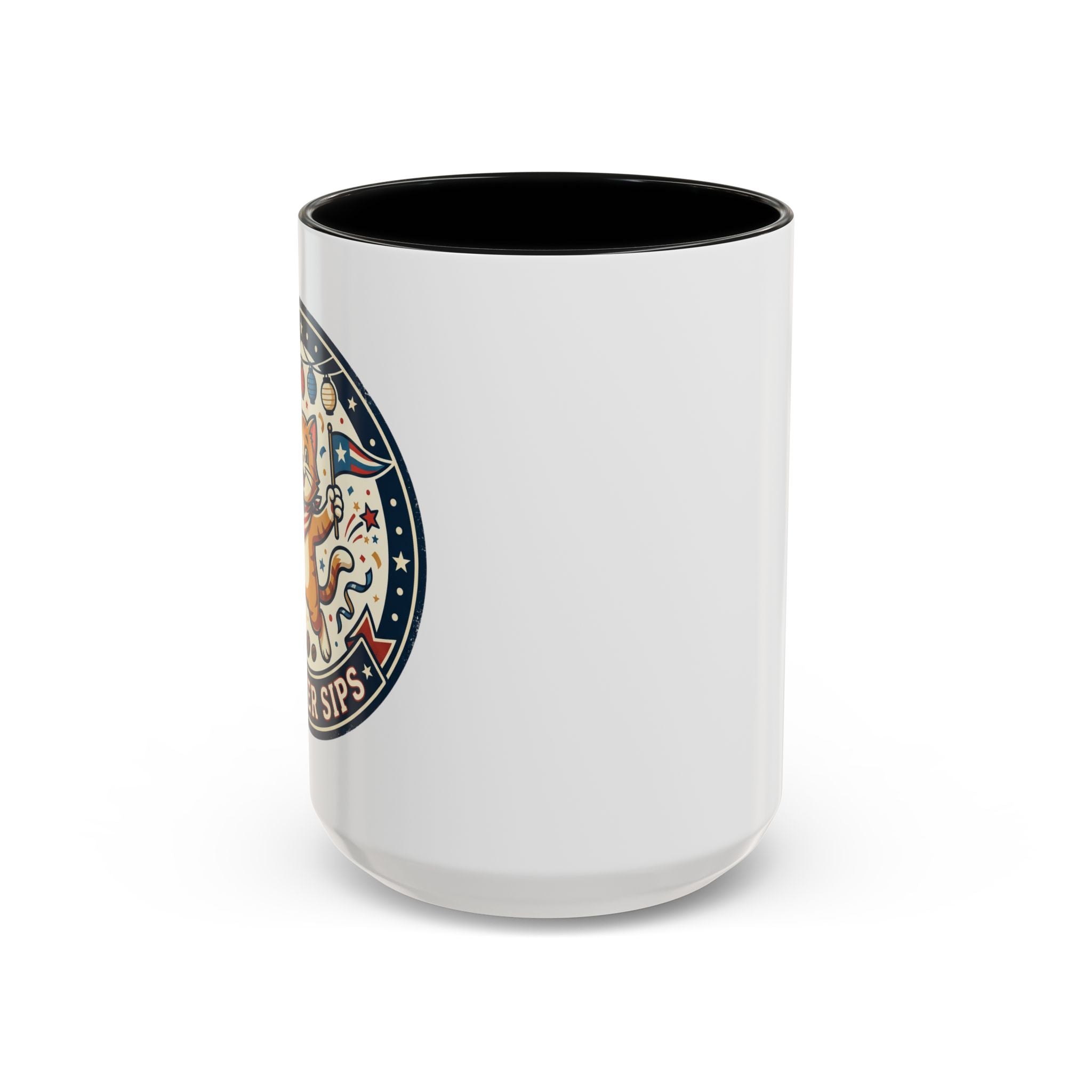Space Camper Patch Coffee Mug — Retro Astronaut Camper 11/15oz Accent Mug