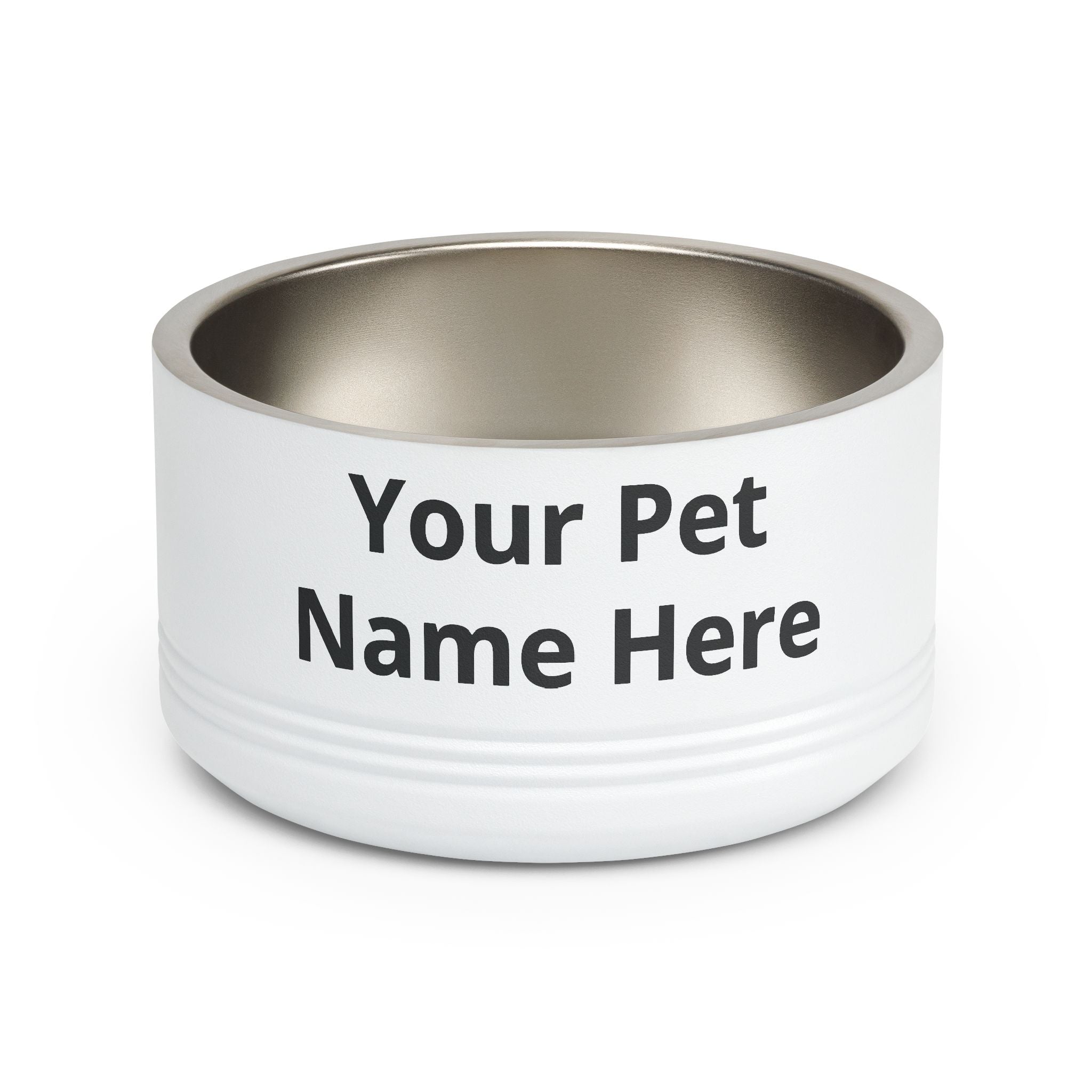 Personalized Pet Bowl – Custom Name 18oz Stainless Steel Dog & Cat Feeding Bowl