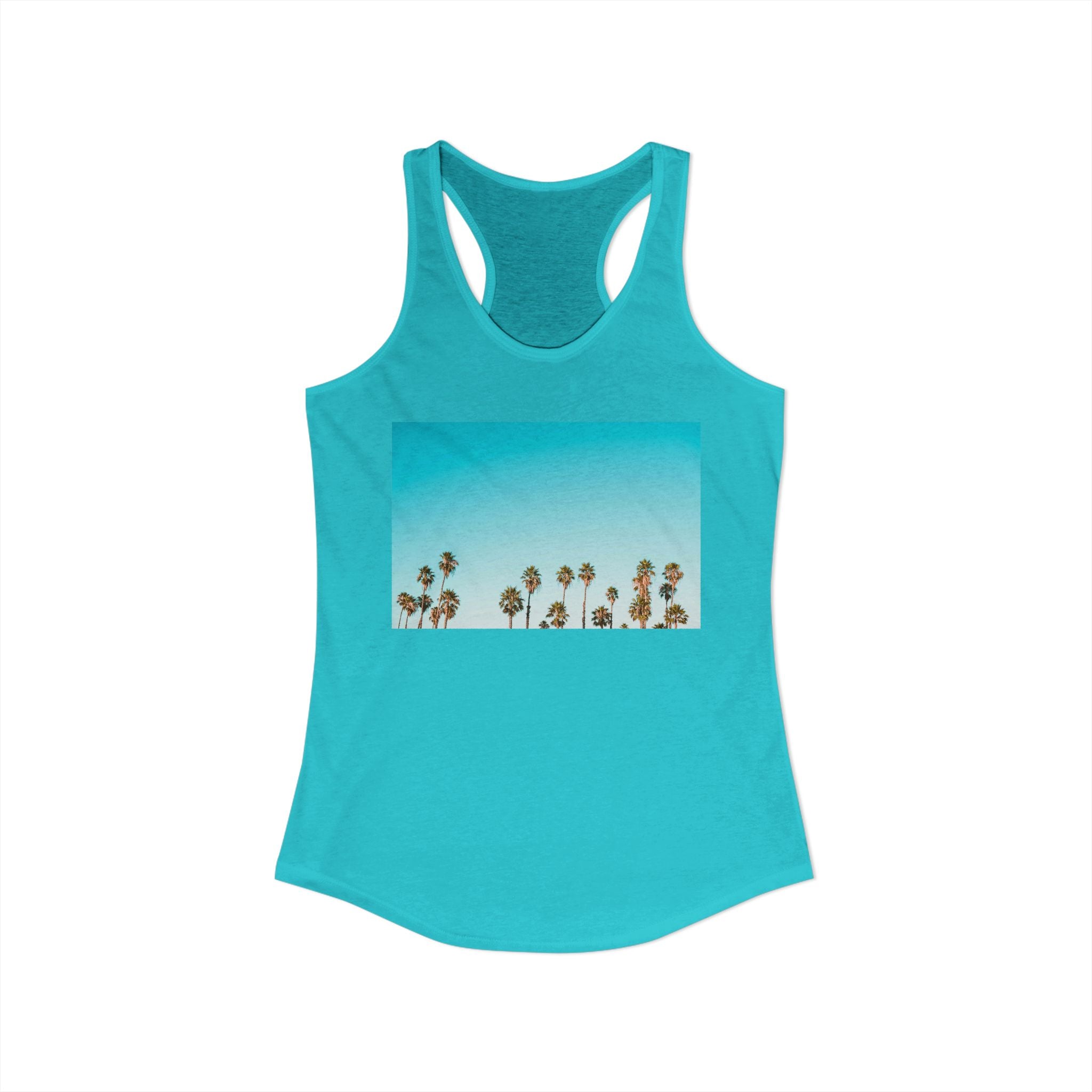 Women's Ideal Racerback Tank - Summer Palms