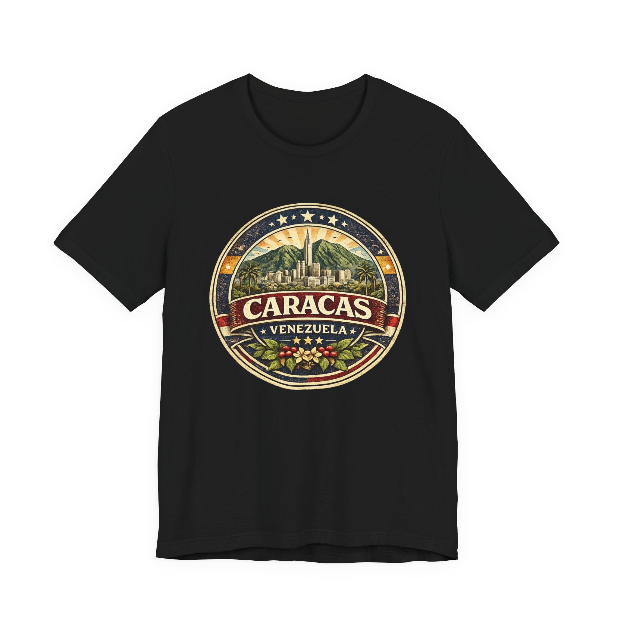 Caracas Venezuela Vintage Travel Tee — Retro City Badge T-Shirt